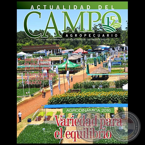 CAMPO AGROPECUARIO - AO 16 - NMERO 186 - DICIEMBRE 2016 - REVISTA DIGITAL